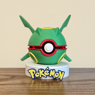 Figurine Pokéball Fan Art Rayquaza