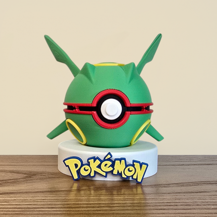 Figurine Pokéball Fan Art Rayquaza