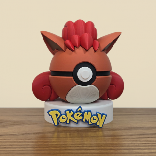 Pokéball Goupix - Vulpix | La Flamme Élégante