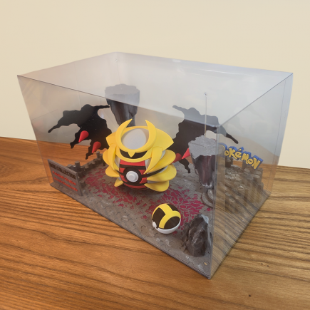 Vu coté droit du décor 3D anomalie dimentionnelle avec Pokéball Giratina et ultra ball