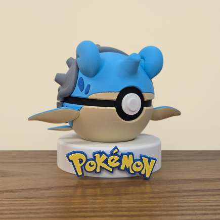 Pokéball Loklass détail des nageoires
