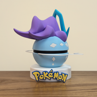 Pokéball Suicune, vue globale de derrière