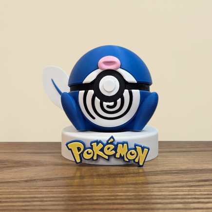 Pokéball Ptitard - Poliwag : Le Charme Tourbillonnant des Eaux !