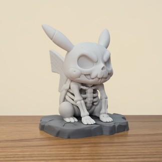 Squelette de Pikachu : Figurine 3D Anatomique Détaillée