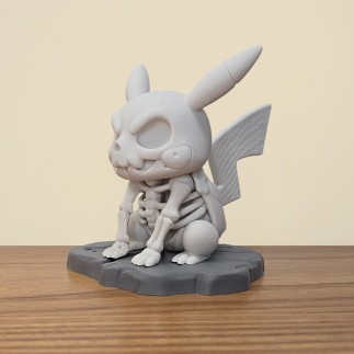 Squelette de Pikachu : Figurine 3D Anatomique Détaillée