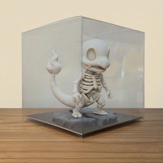 Figurine Carapuce Squelette 3D - Le Starter Anatomique