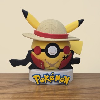 Pokéball Pikachu Luffy : Le Roi des Pirates Pokémon !