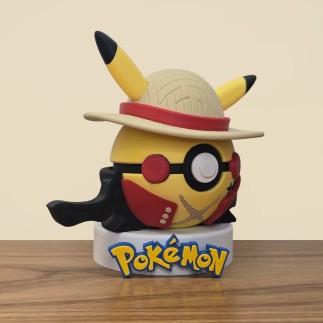 Pokéball Pikachu Luffy : Le Roi des Pirates Pokémon !