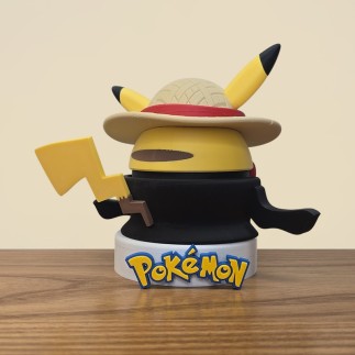 Pokéball Pikachu Luffy : Le Roi des Pirates Pokémon !