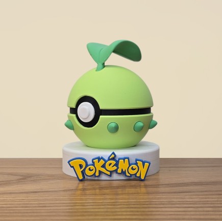 Pokéball Germignon - Chikorita : La Douceur de la Nature !