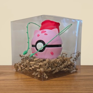 Pokéball Bulbizarre Saint-Valentin - Édition Rose : L'Amour au Cœur de la Nature