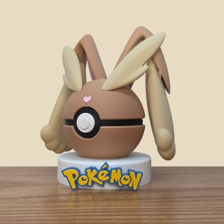 Pokéball Lockpin - Lopunny : La Douceur du Pokémon Lapin