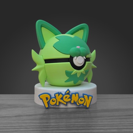 Pokéball Poussacha - Sprigatito : L'Essence du Pokémon Chat Plante
