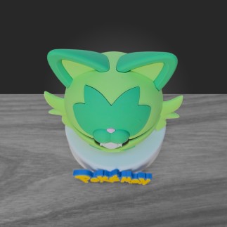 Pokéball Poussacha - Sprigatito : L'Essence du Pokémon Chat Plante