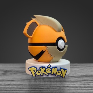 Pokéball Caninos - Growlithe : Fabrication Française 3D