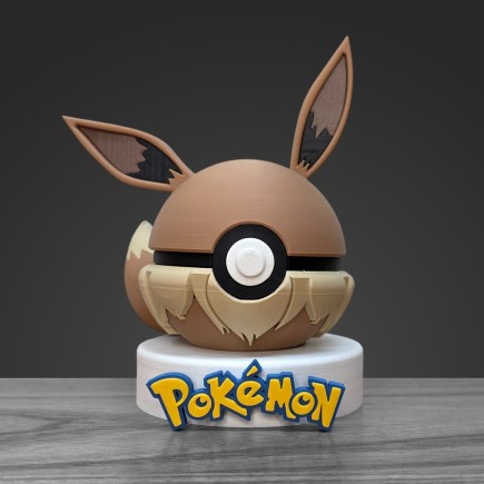 Pokéball Évoli - Eevee : Fabrication Française 3D