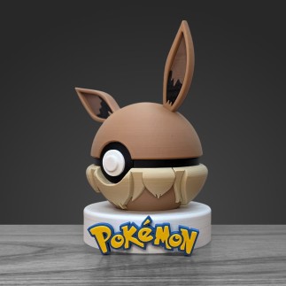 Pokéball Évoli - Eevee : Fabrication Française 3D