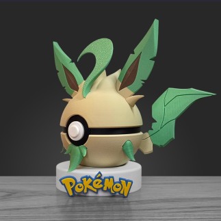 Pokéball Phyllali - Leafeon : Fabrication Française 3D