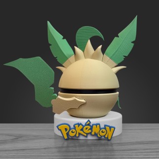 Pokéball Phyllali - Leafeon : Fabrication Française 3D