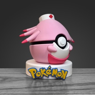 Pokéball Leveinard - Chansey : Artisanat Français 3D