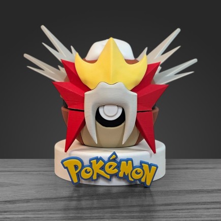 Pokéball Entei - Pokémon Légendaire : Création Artisanal 3D