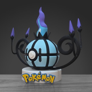 Pokéball Lugulabre - Chandelure : Design Artisanal 3D