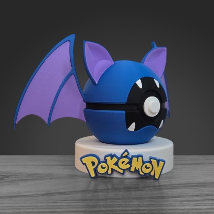 Pokéball Nosferapti - Zubat : 3D France Artisanat