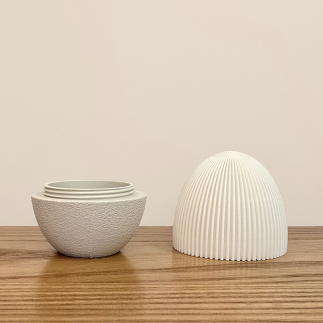 Oeuf style Japandi Bicolore Grand modèle