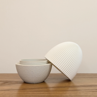 Oeuf style Japandi Bicolore Grand modèle