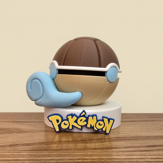 Découvrez la Poké Ball Carapuce unique ! Un objet de collection adorable pour les fans de Pokémon Eau.
